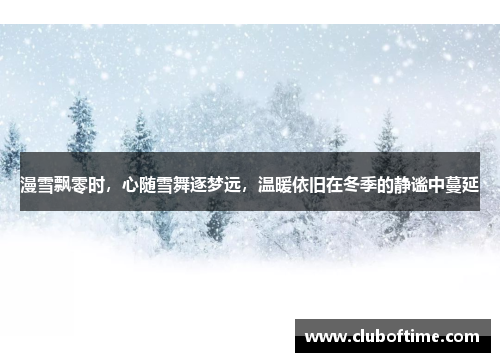 漫雪飘零时，心随雪舞逐梦远，温暖依旧在冬季的静谧中蔓延